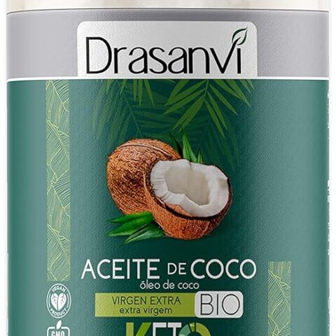 Aceite de Coco Virgen Orgánico Drasanvi – 450 g | 100% Natural, Keto & Repostería Saludable